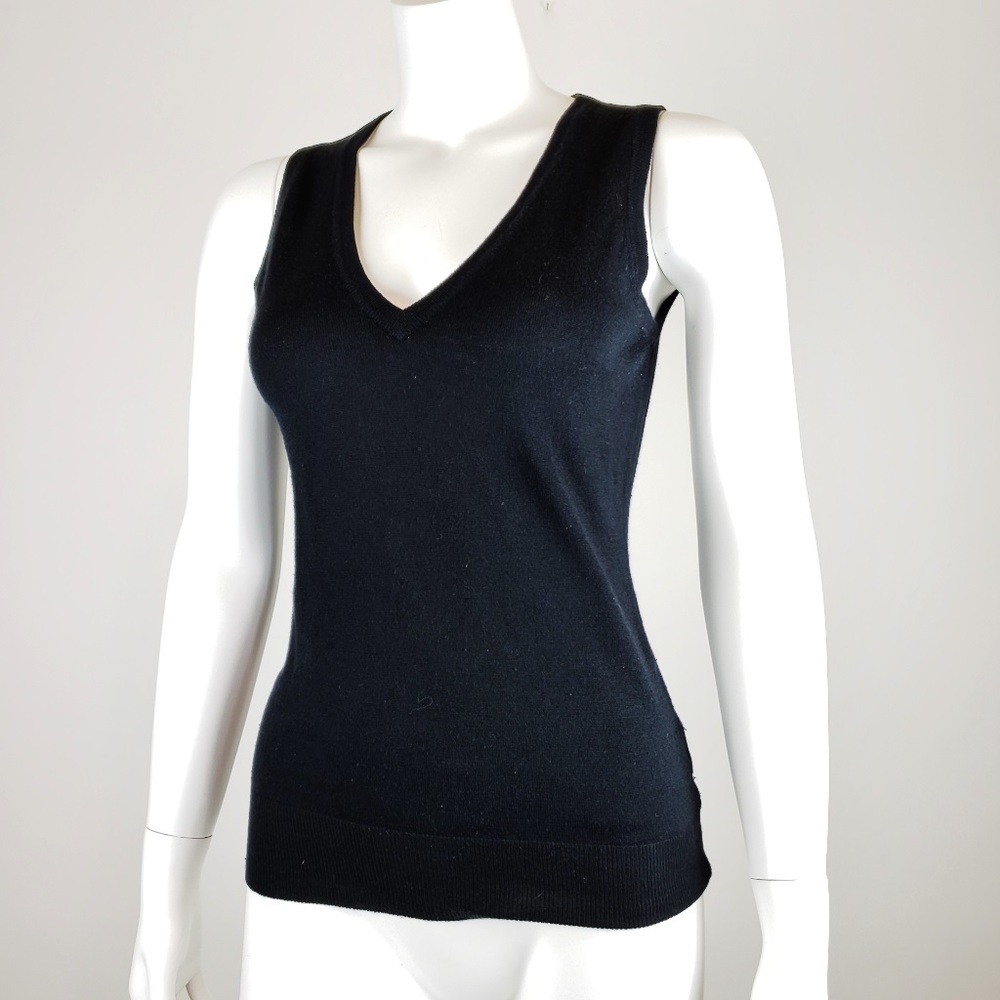 Trina Turk Sweater Vest Silk Cashmere Cotton Sz S